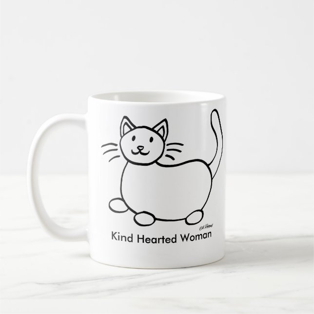 Tasse de café gauchère de femme Hearted aimable (Gauche)