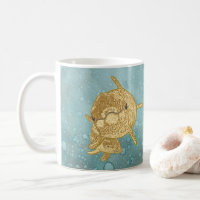 Tasse de café "Gold Dolphins maman & bébé" Sippy C