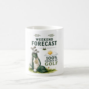Tasse de café Golf Prévisions de golfeur 