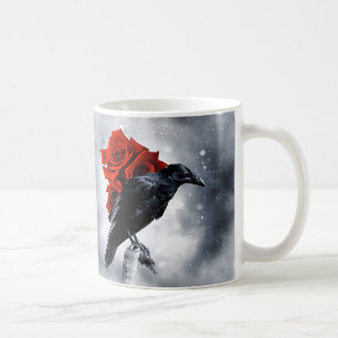 Tasse de café gothique de corneille de Raven