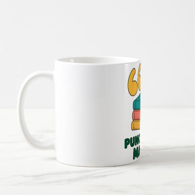 Tasse de café Grammar Fun La ponctuation compte (Gauche)