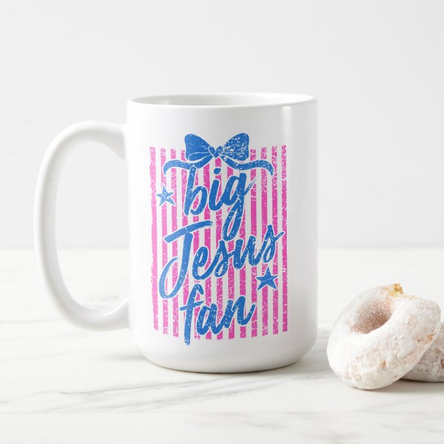 Tasse de café Grand Fan de Jésus (Avec donut)
