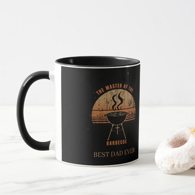 Tasse de café Grill Master personnalisée (Avec donut)