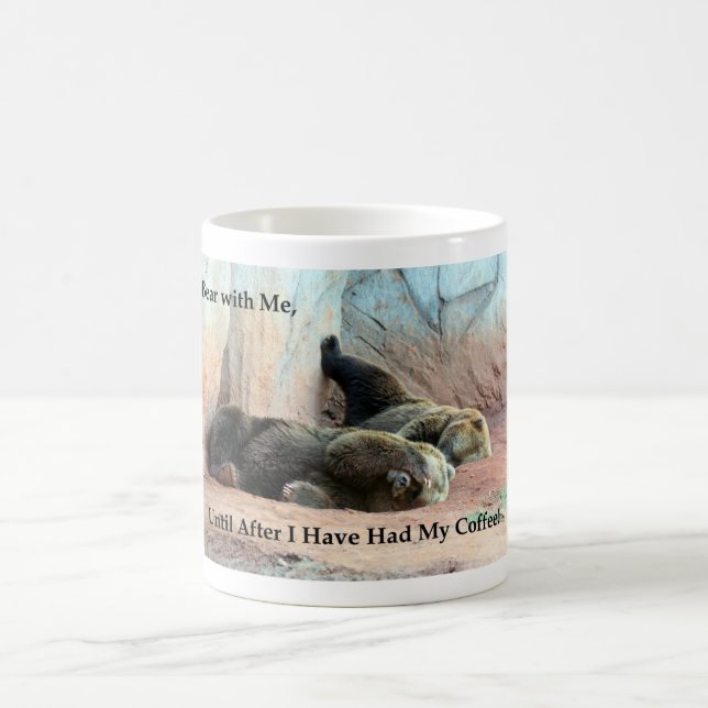 Tasse de café grognonne d'ours (Centre)