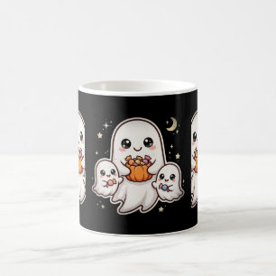 Tasse de café Halloween famille de fantômes mignon