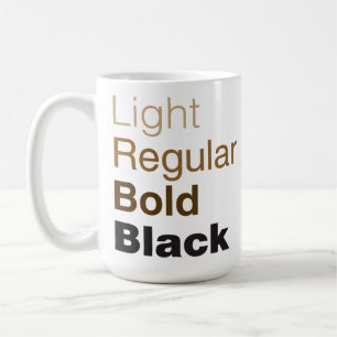 Tasse de café helvetica de famille