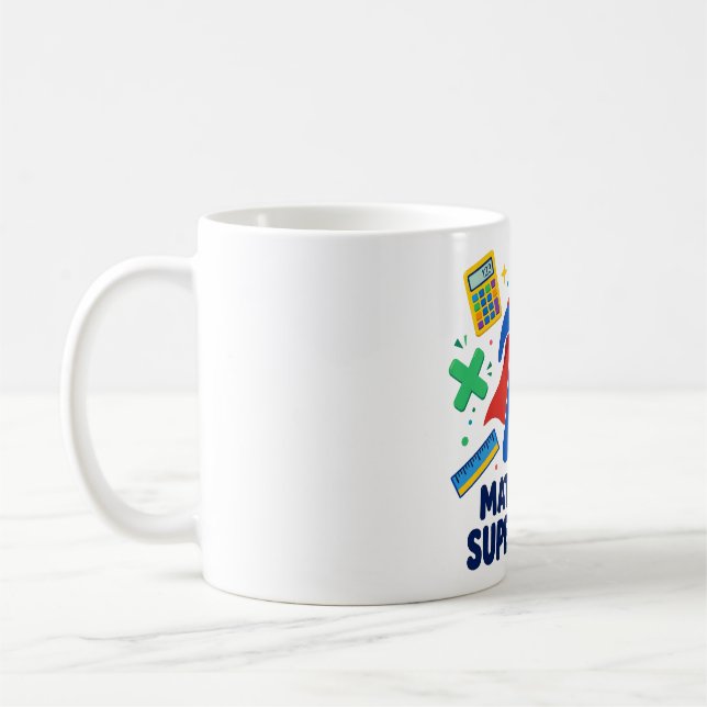 Tasse de café Héros Math Est Mon Superpouvoir (Gauche)
