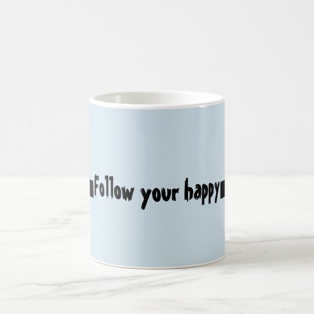 Tasse de café heureuse de citation (Centre)