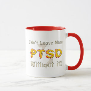 Tasse de café humoristique militaire de PTSD