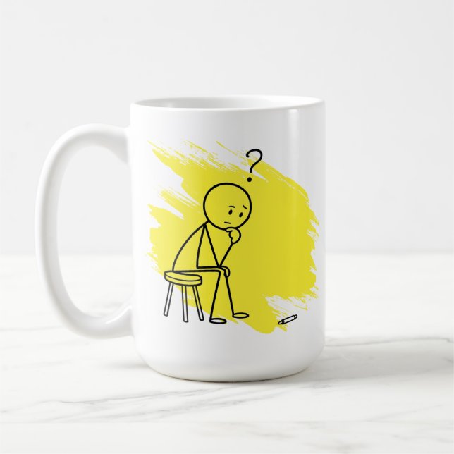 Tasse de café humoristique sur le mal de dos avec  (Gauche)
