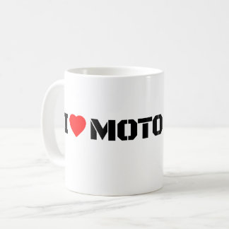 Tasse de café I Love Moto Motocyclette