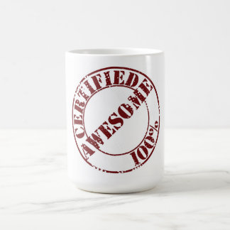 Tasse de café impressionnante certifiée