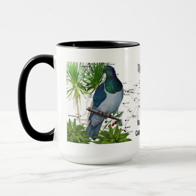 Tasse de café indigène d'oiseau de la Nouvelle (Gauche)