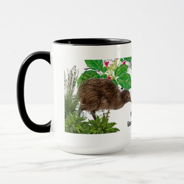 Tasse de café indigène d'oiseau de la Nouvelle (Gauche)