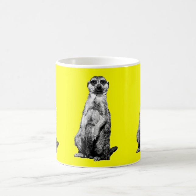 Tasse de café jaune de Meerkat (Centre)