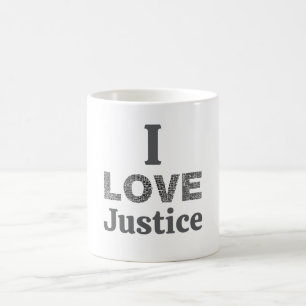 Tasse de café Je suis pour la justice