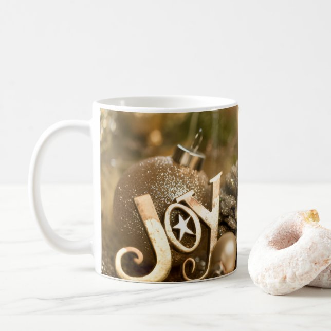Tasse de café Joyeuse Brillante (Avec donut)