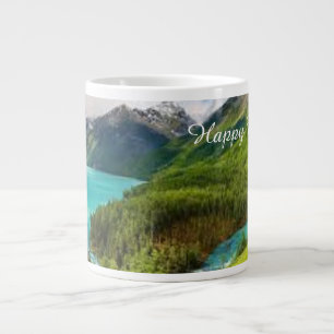 Tasse de café Joyeuse Paysage de Montagne