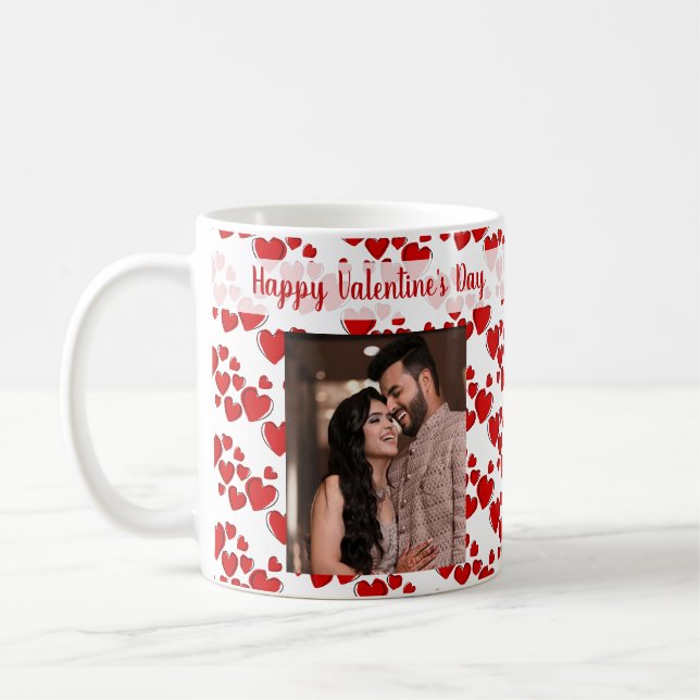 Tasse de café Joyeuse Saint-Valentin photo (Gauche)