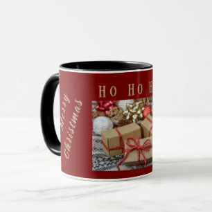 Tasse de café Joyeux Noël & Joie Photo Personnalis