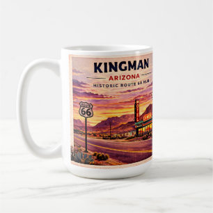 Tasse de café Kingman Route 66 Cadeau au bord de l