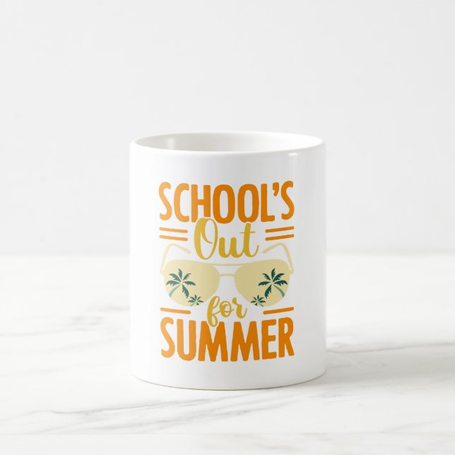 Tasse de café 'Les cours sont terminés pour l'été' (Centre)