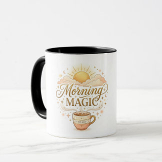 Tasse de café Lever de soleil magique matin |