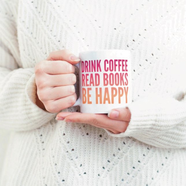 Tasse de café Livres Bonheur (Créateur téléchargé)