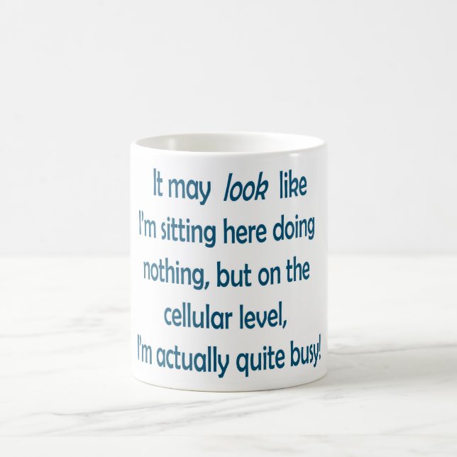 Tasse de café logique de retour (Centre)