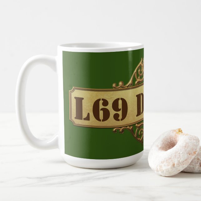 tasse de café "logo L69 designs" (Avec donut)