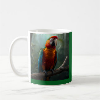 Tasse de café Macaw coloré vibrant