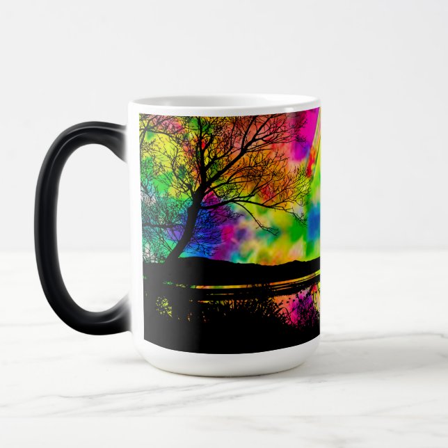 Tasse de café Magie de la forêt psychédélique (Gauche)
