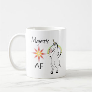 Tasse de café majestueuse drôle d'AF