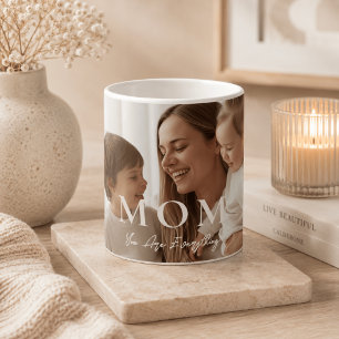 Tasse de café MAMAN avec photo personnalisée moder