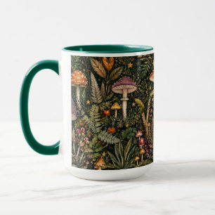 Tasse de café matinal champignon fantaisiste esthé