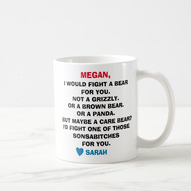 Tasse de café Meilleure Amie, Cadeaux drôles pour  (Droite)