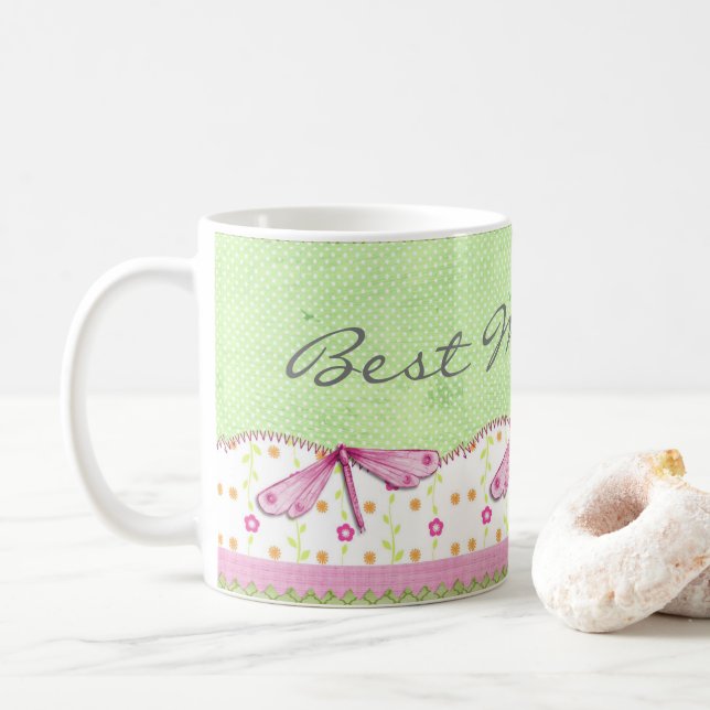 Tasse de café Meilleure Maman pour la Fête des Mèr (Avec donut)