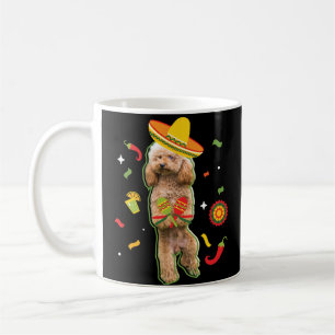Tasse de café mignonne de caniche de propriétair