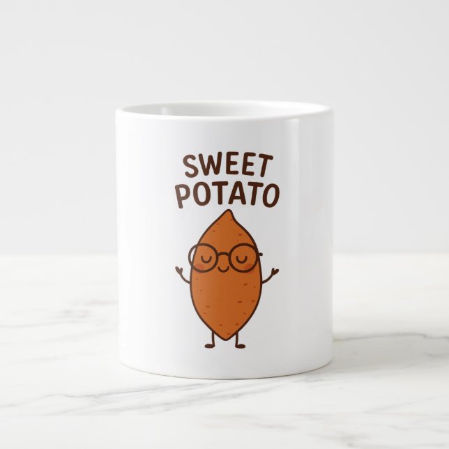 Tasse de café mignonne Patate douce (Devant)