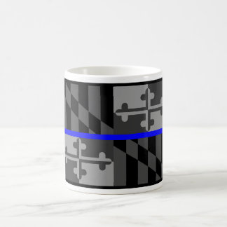 TASSE DE CAFÉ MINCE DE DRAPEAU D'ÉTAT DE BLUE LINE