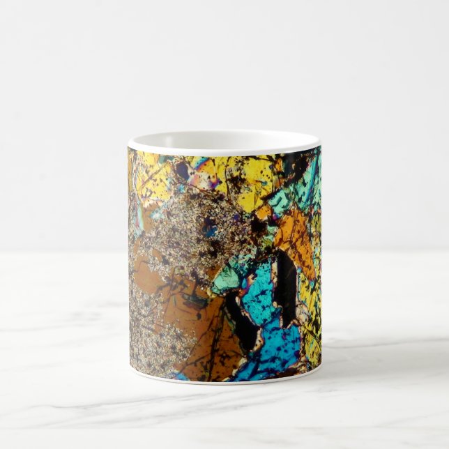Tasse de café mince de section de météorite de NWA (Centre)