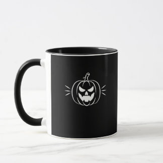 Tasse de café minimaliste citrouille