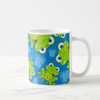 Tasse de café modelée par grenouille mignonne