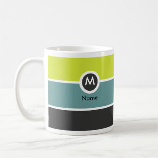 Tasse de café moderne de monogramme -