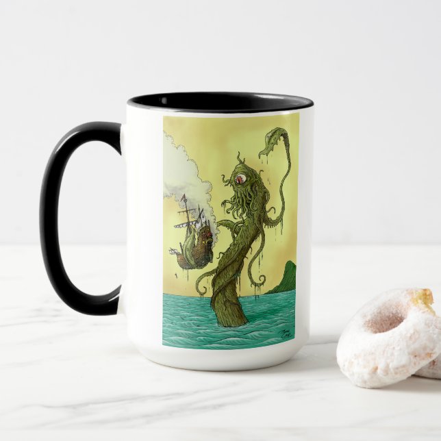 Tasse de café Monstre Marin (Avec donut)