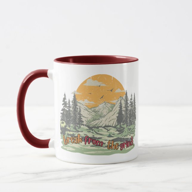 Tasse de café Montagnes (Gauche)