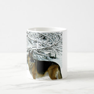 Tasse de café Morphing de berger allemand