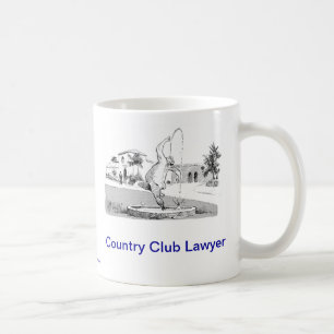 Tasse de café morte d'avocat de club national de