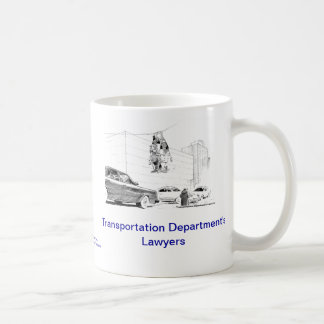 Tasse de café morte d'avocat de département de