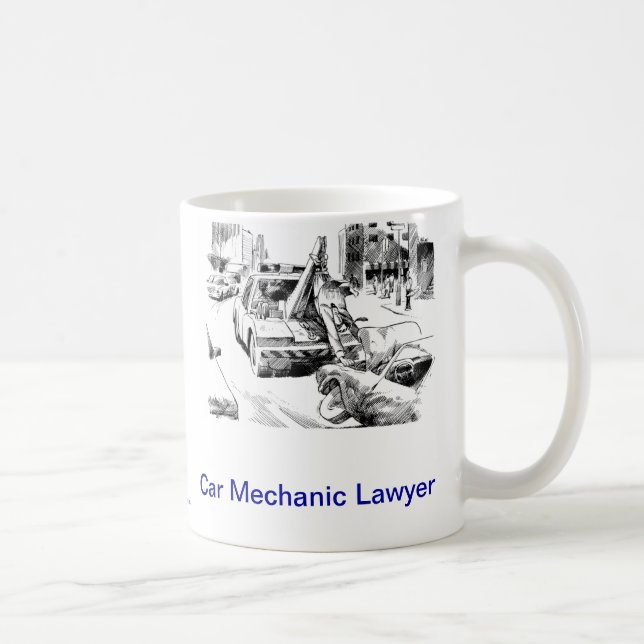 Tasse de café morte d'avocat de mécanicien de (Droite)